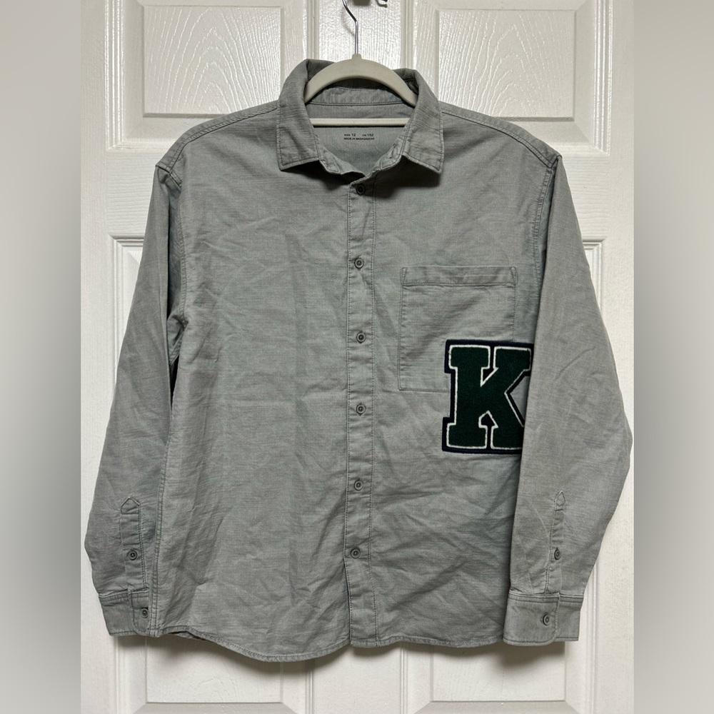 Zara Kids Light Green Overshirt Size 12